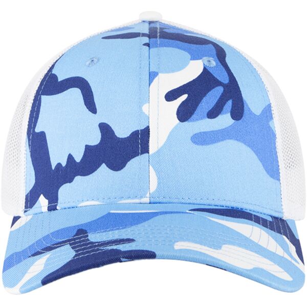 OTTO CAP Camouflage 6 Panel Low Profile Mesh Back Trucker Hat Thumbnail
