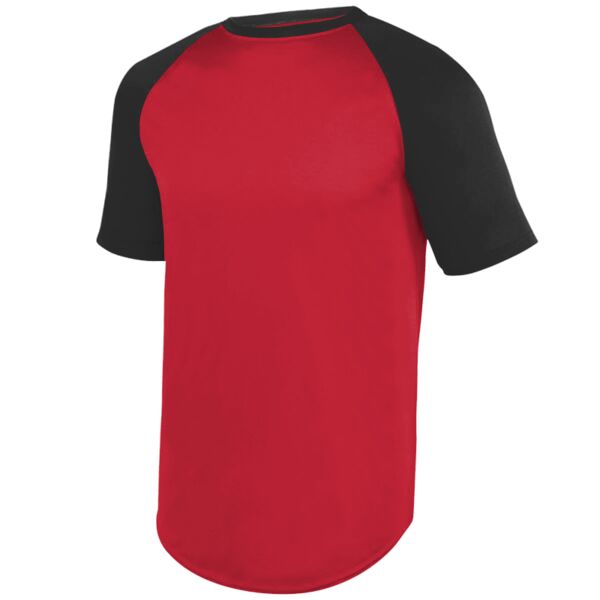 Youth Wicking Short Sleeve Baseball Jersey Thumbnail