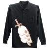 Long Sleeve Silk Touch Polo with Pocket Thumbnail