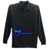 Long Sleeve Silk Touch Polo with Pocket Thumbnail