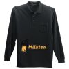 Long Sleeve Silk Touch Polo with Pocket Thumbnail